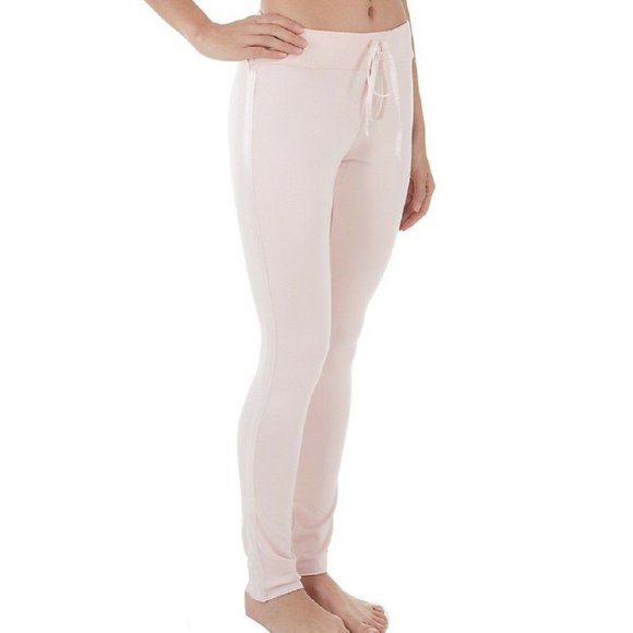 PJ Harlow Tatum French Terry Legging Rib Waistband Blush